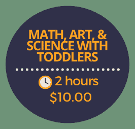 math art and science with toddlers