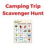 Camping Trip Scavenger Hunt