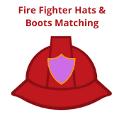 Fire Fighter Hats and Boots Matching