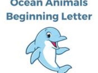 Ocean Animals Beginning Letter