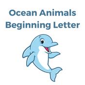 Ocean Animals Beginning Letter