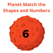Planet Match the Shapes and Numbers