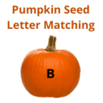 Pumpkin Seed Letter Matching
