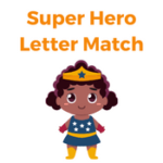 Super Hero Letter Match