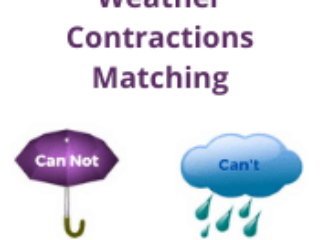 Weather Contractions Matching Weather Contractions Matching