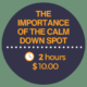 The Importance of the Calm Down Spot