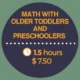 Math With Older Toddlers and Preschoolers